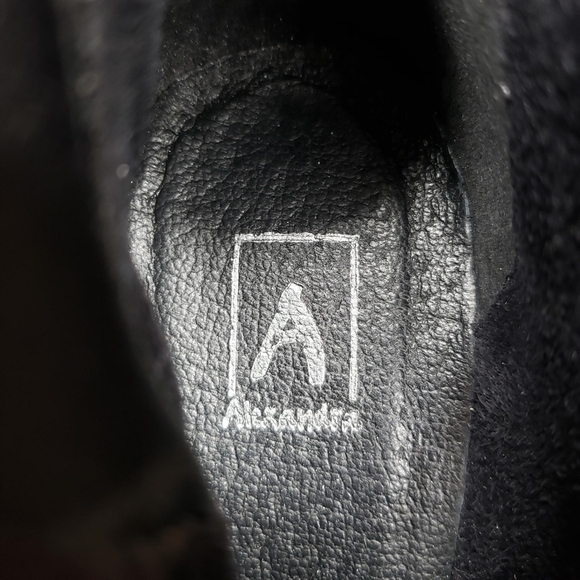 Alexandra | Adele Black Suede Knee High Boots 6 - Picture 10 of 12